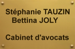 cabinet d'avocats de Maître Stéphanie TAUZIN et Maître Bettina JOLY